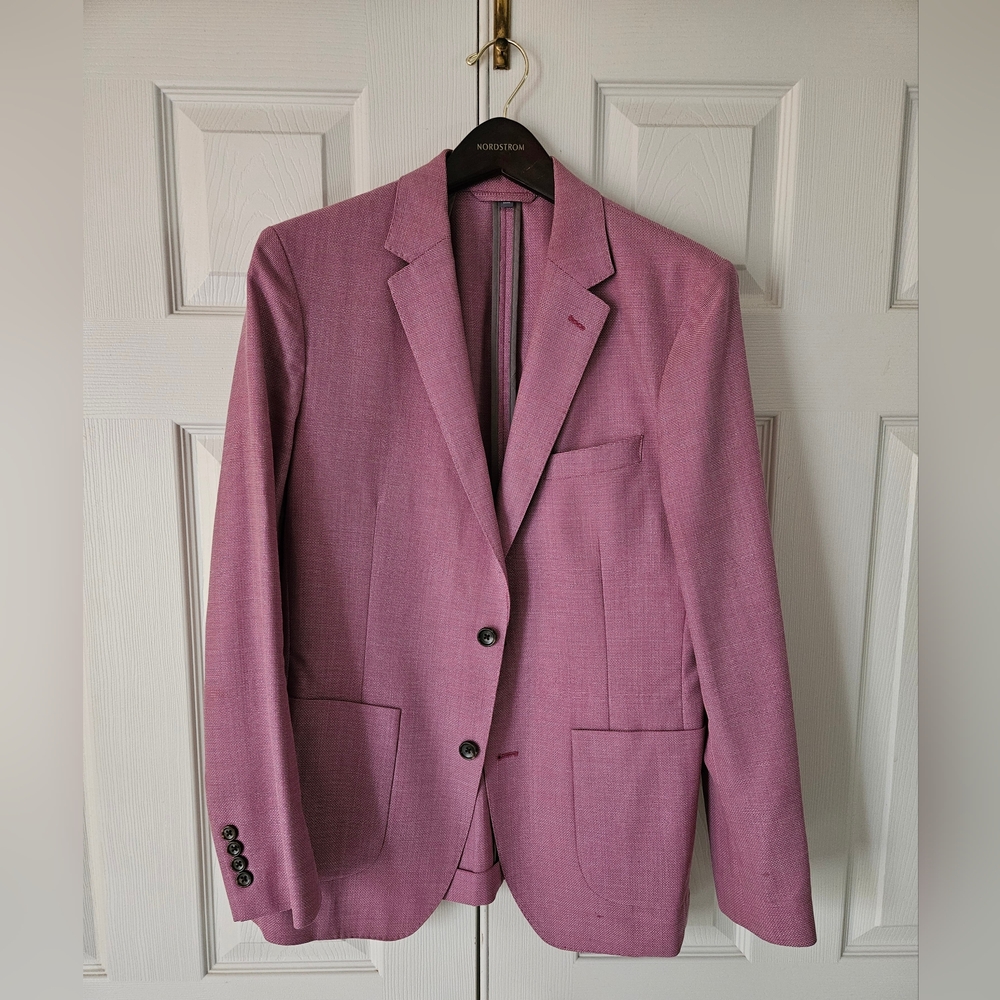 Bonobos Pink Unconstructed Blazer